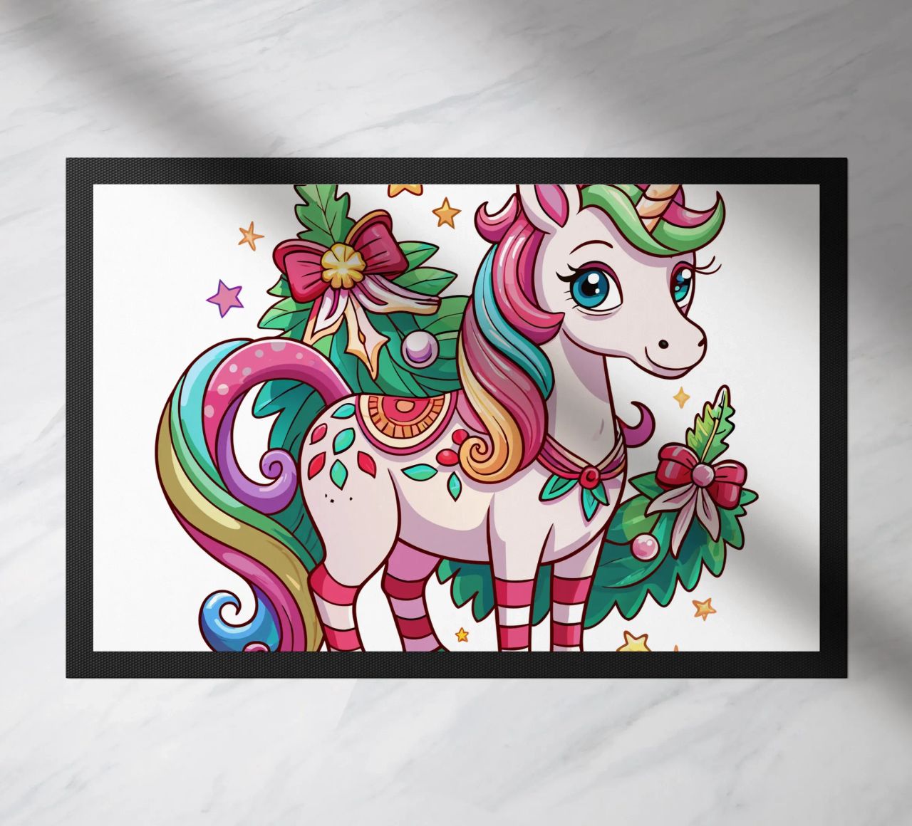 Magical Christmas Cute Unicorn - Add Custom Event and Name zerbino da Artnesia