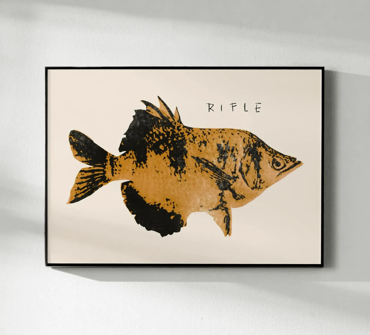 Rustic Patterned Fish plexiglas de Josephin Hermsdorf