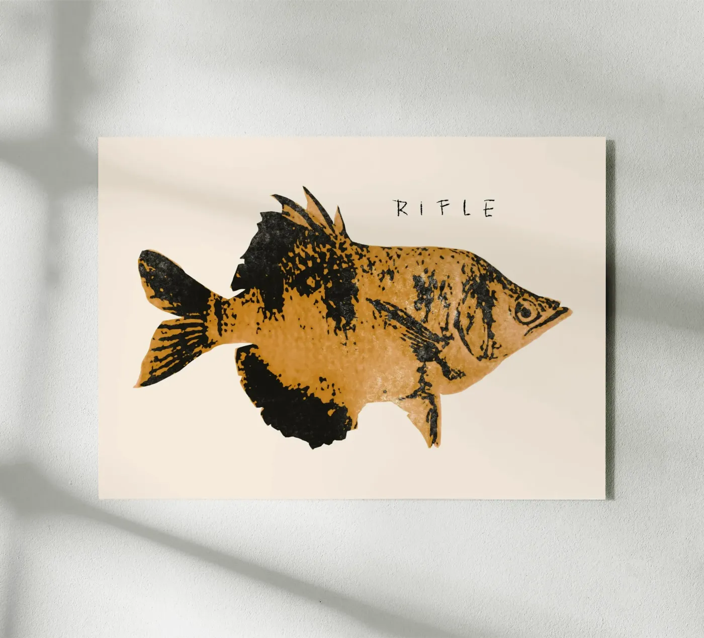 Rustic Patterned Fish plexiglas de Josephin Hermsdorf
