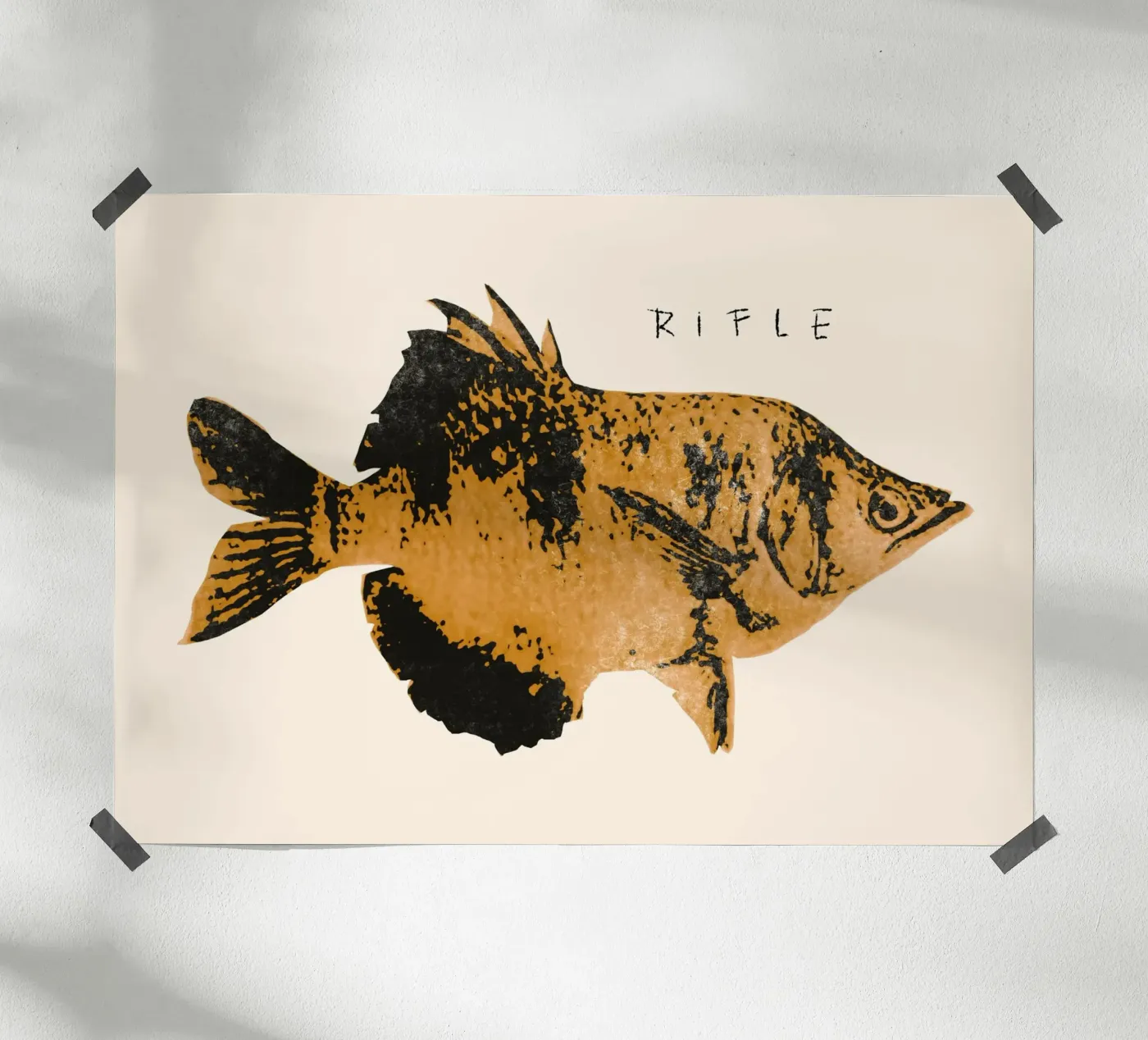 Rustic Patterned Fish poster de Josephin Hermsdorf