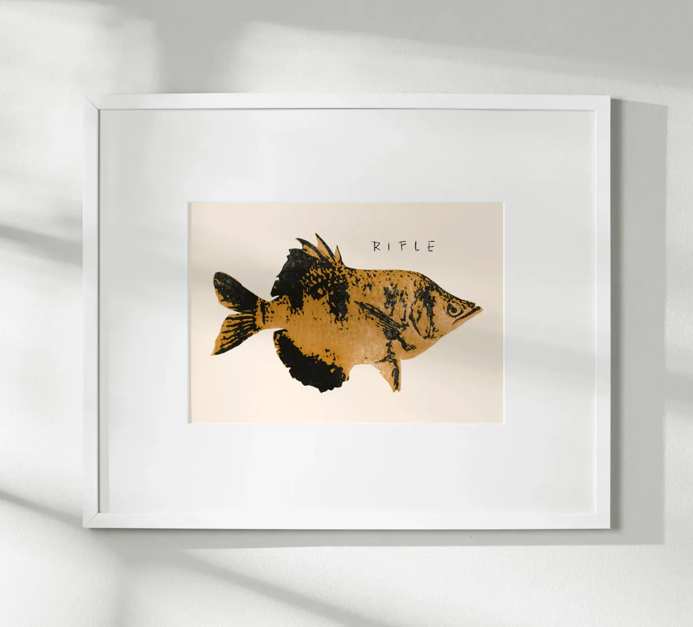 Rustic Patterned Fish poster de Josephin Hermsdorf