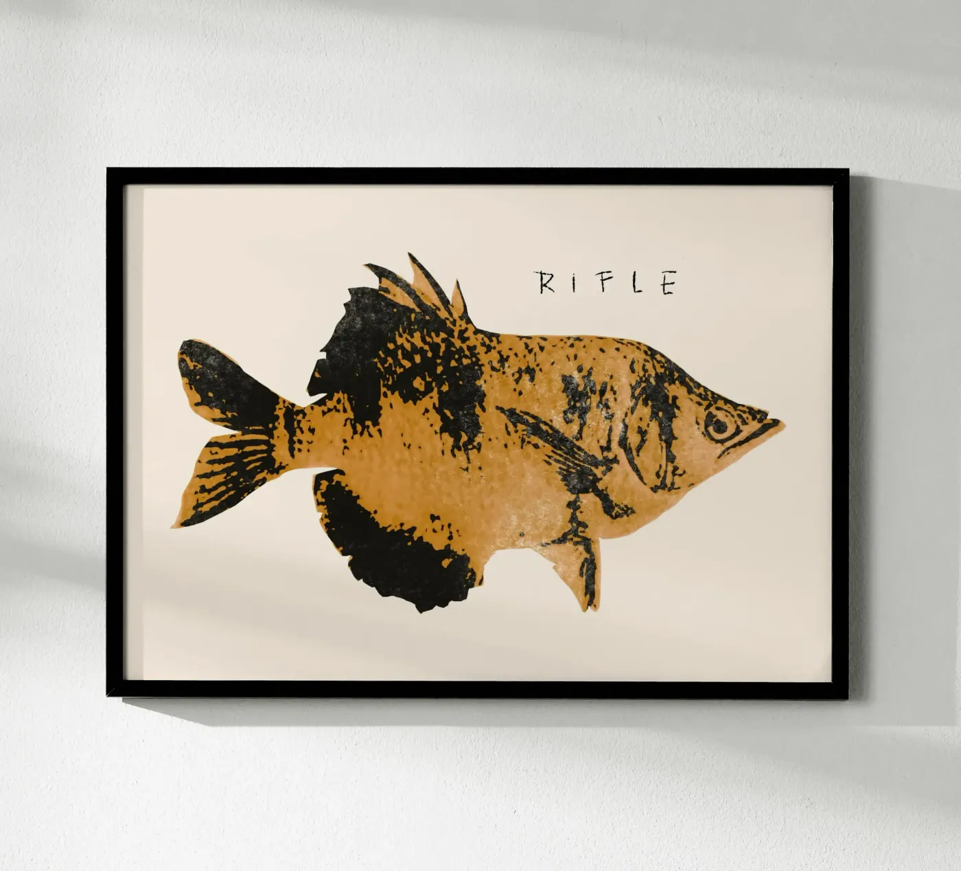 Rustic Patterned Fish poster de Josephin Hermsdorf