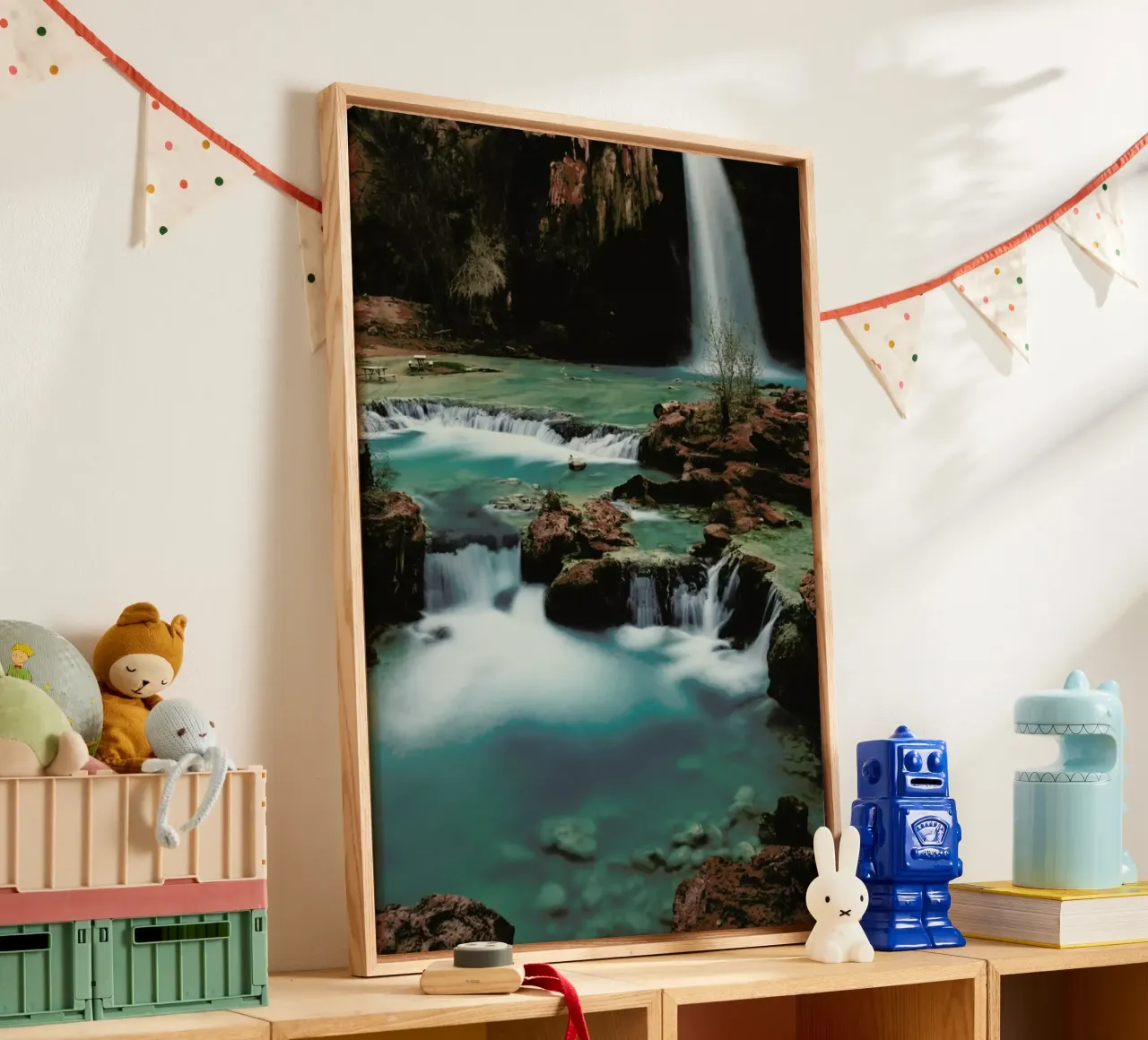 Havasu Falls canvas met Baklijst van Kevin Russ
