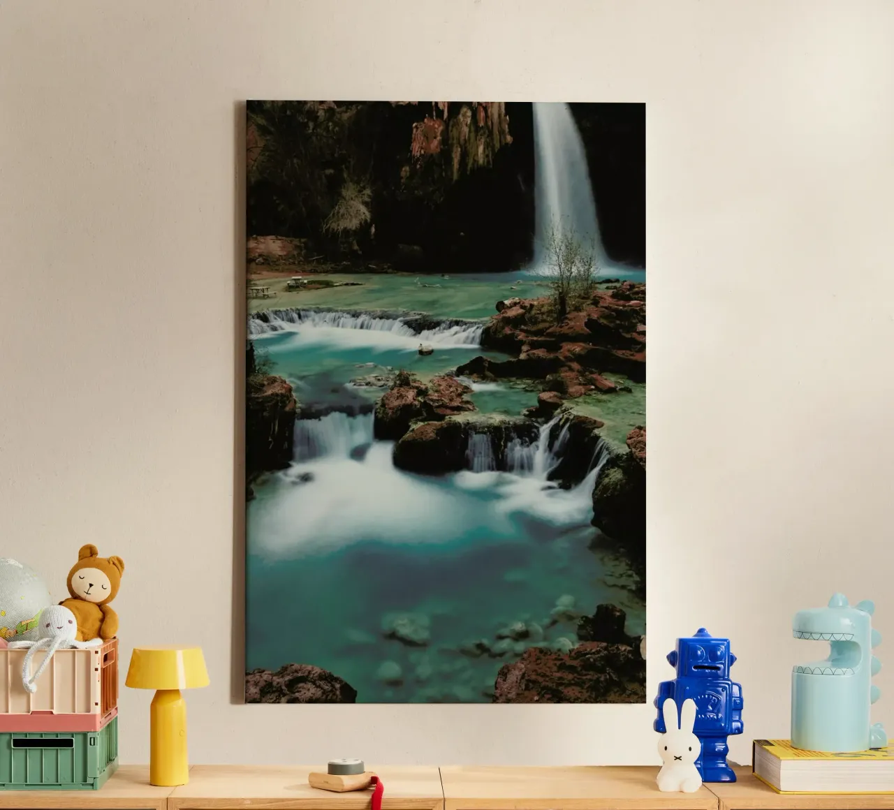 Havasu Falls canvas met Baklijst van Kevin Russ