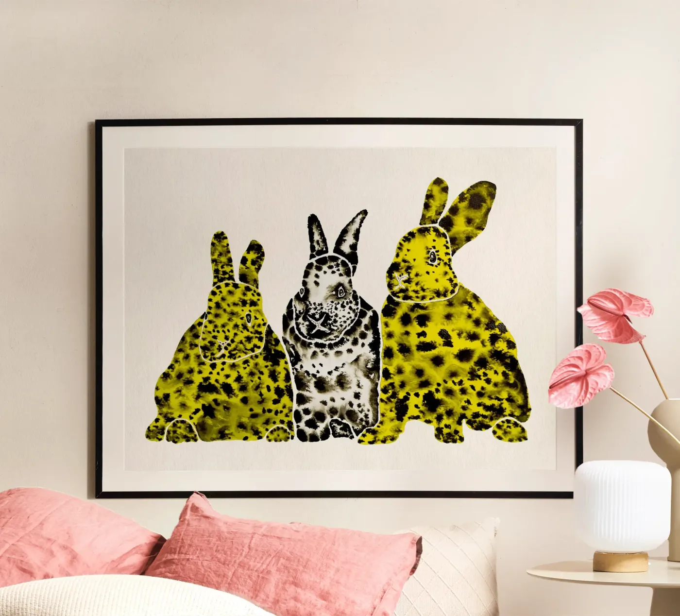Spotted Leopard Rabbits poster da Santhosh ch