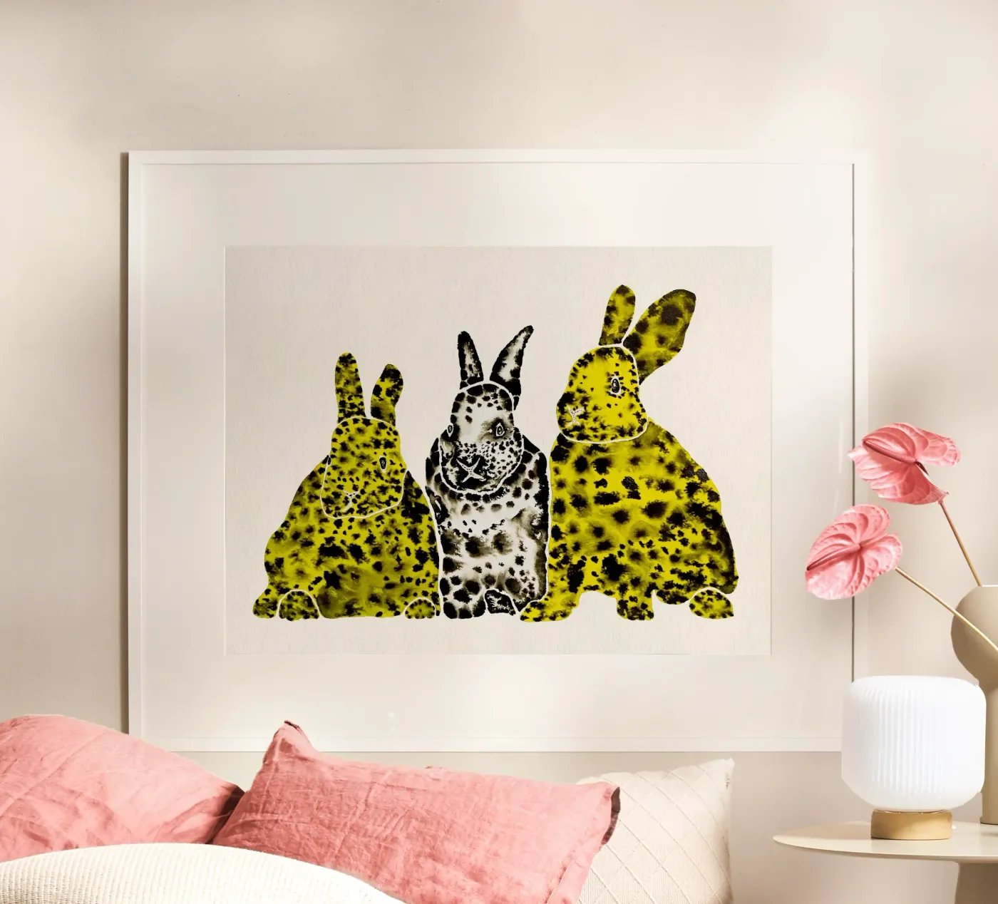 Spotted Leopard Rabbits poster da Santhosh ch