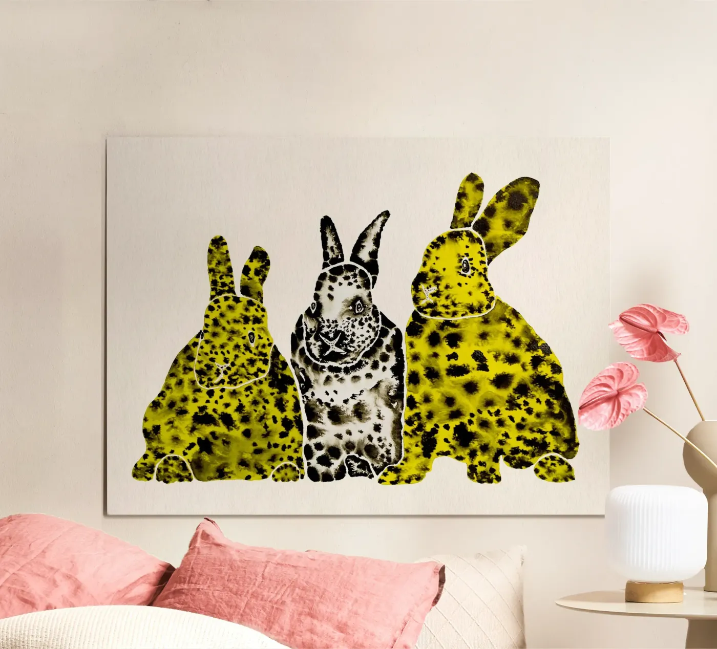Spotted Leopard Rabbits poster da Santhosh ch