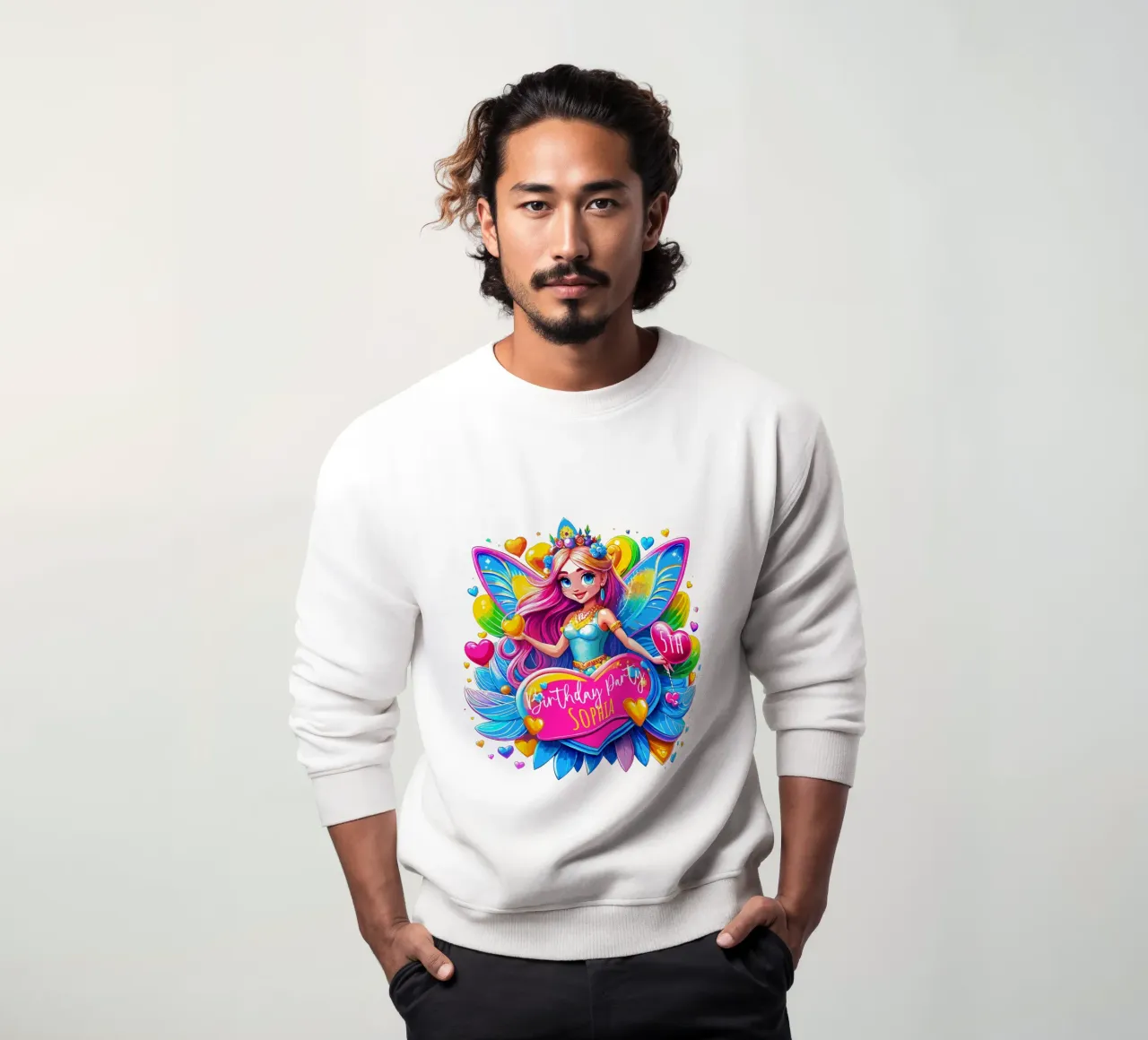 Little Fairy Magic Art - Ajoutez un nom, un événement et un âge personnalisés sweat de Artnesia