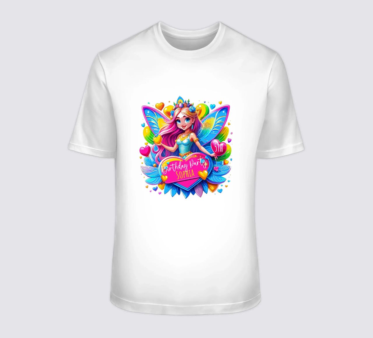 Little Fairy Magic Art - Add Custom Name, Event and Age t-shirt by Artnesia