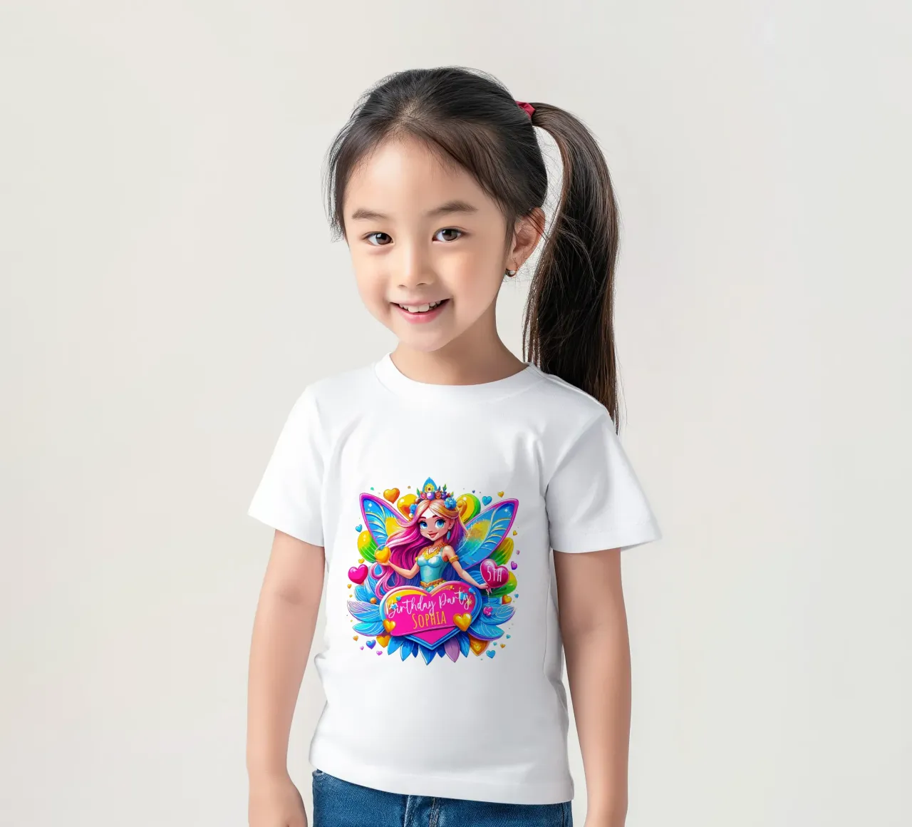 Little Fairy Magic Art - Aggiungi nome, evento ed età personalizzati t-shirt bambini da Artnesia