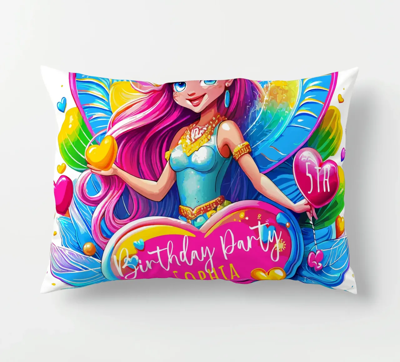 Little Fairy Magic Art - Ajoutez un nom, un événement et un âge personnalisés coussin de Artnesia