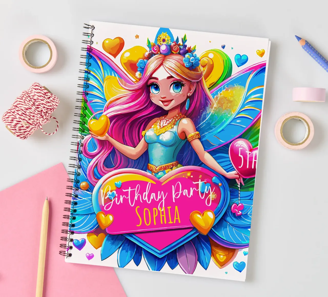 Little Fairy Magic Art - Name, Ereignis und Alter hinzufügen Ringbuch von Artnesia