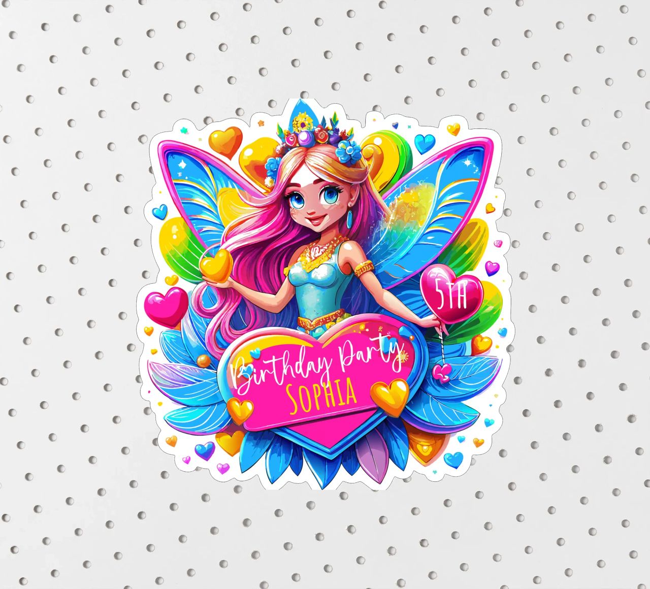 Little Fairy Magic Art - Add Custom Name, Event and Age sticker by Artnesia