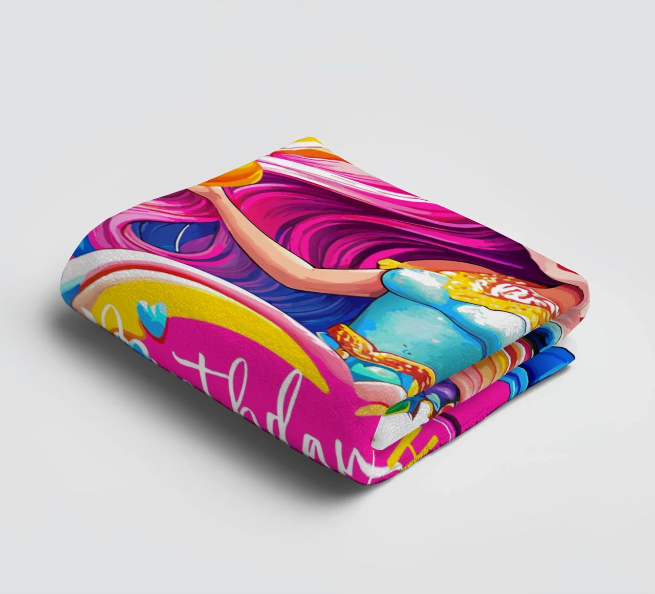 Little Fairy Magic Art - Add Custom Name, Event and Age towel by Artnesia