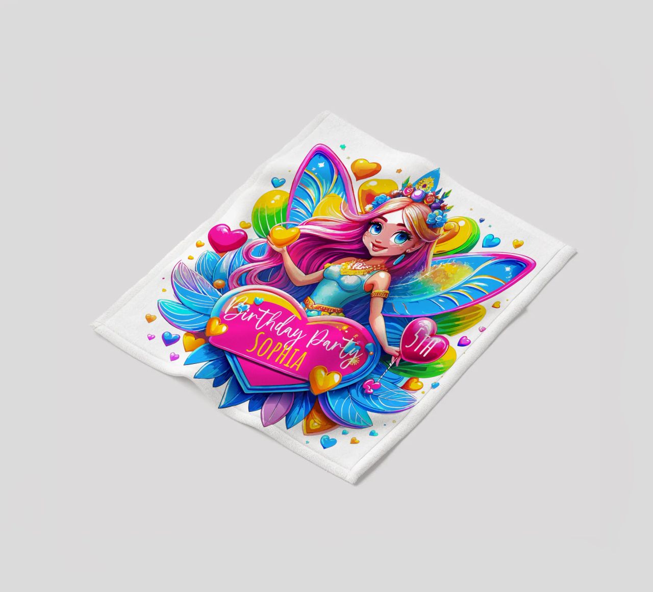 Little Fairy Magic Art - Add Custom Name, Event and Age fleece blanket by Artnesia