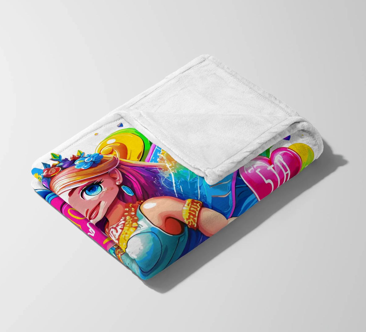 Little Fairy Magic Art - Add Custom Name, Event and Age fleece blanket by Artnesia