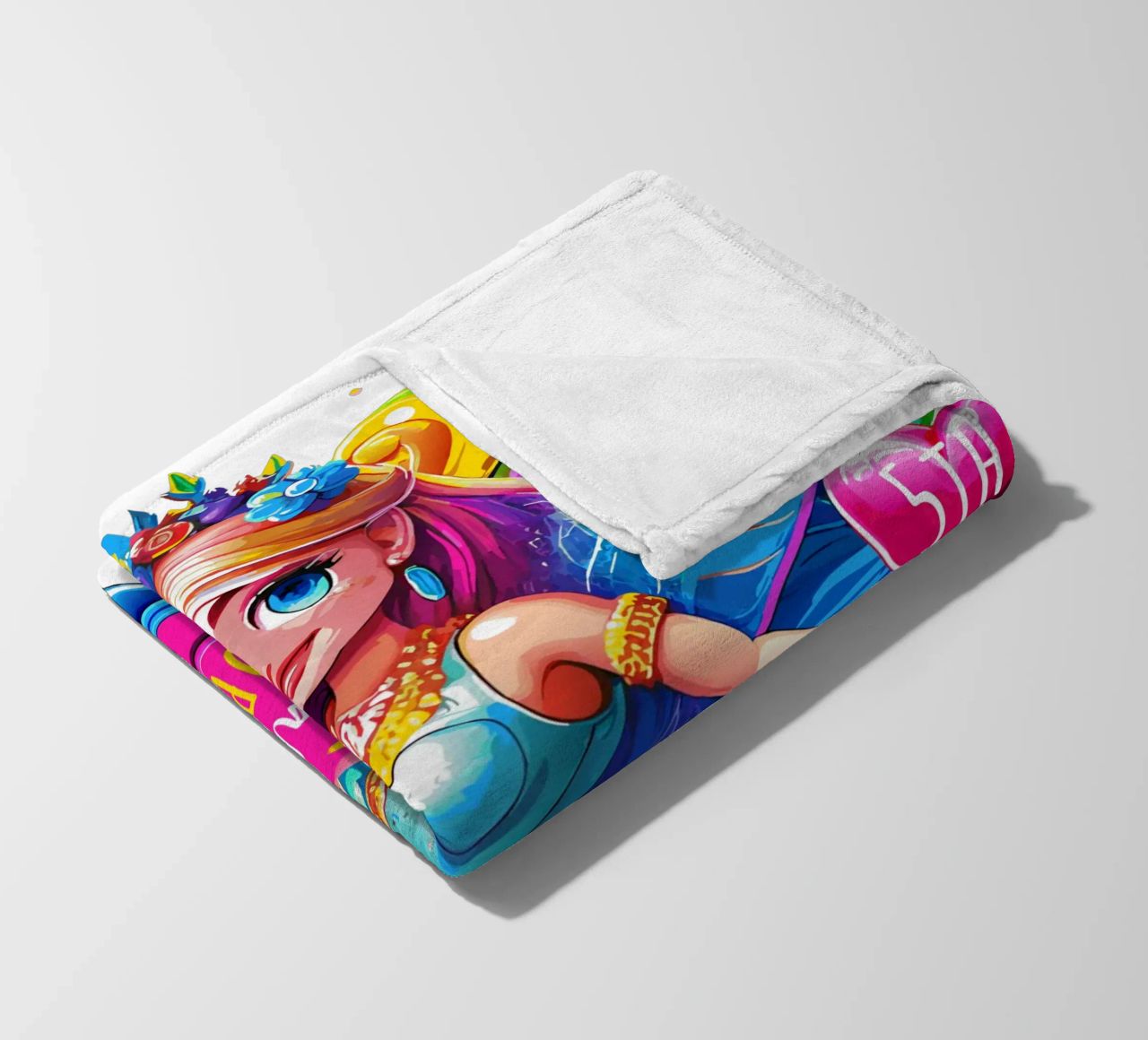 Little Fairy Magic Art - Add Custom Name, Event and Age fleece blanket by Artnesia