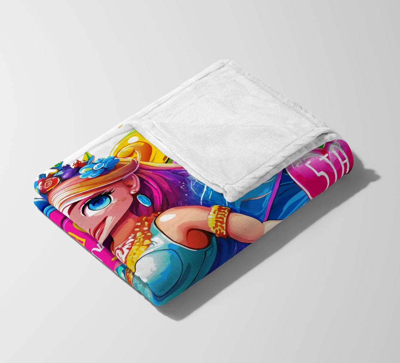 Little Fairy Magic Art - Add Custom Name, Event and Age fleece blanket by Artnesia