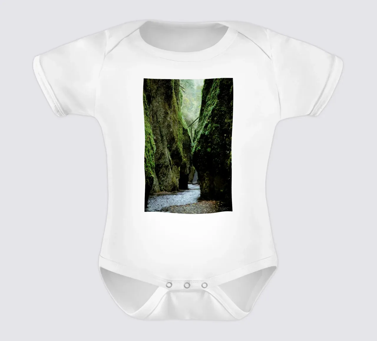 Oneonta Gorge short-sleeve baby romper by Kevin Russ