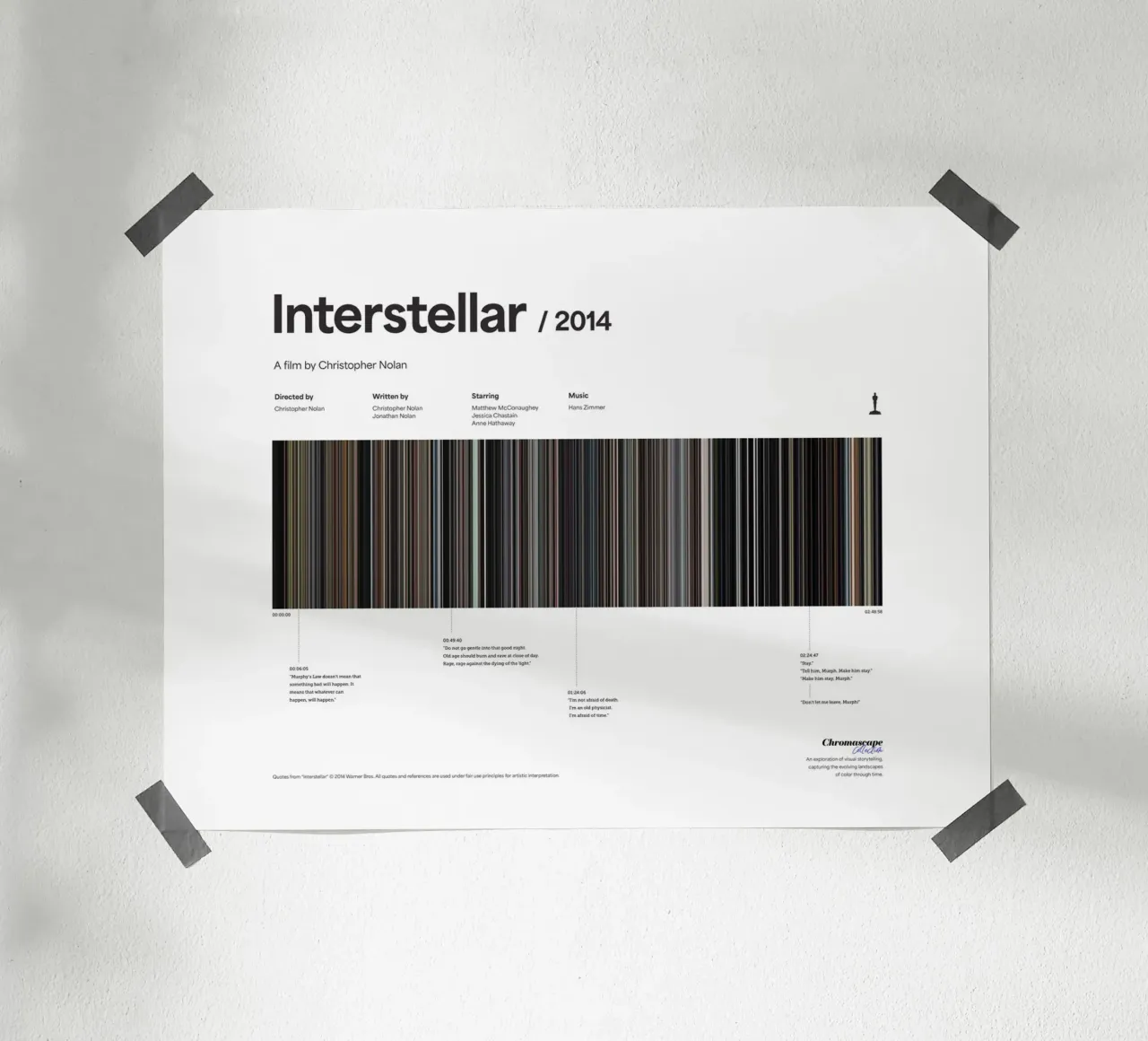 Interstellar (Chromascape) poster da Made by TAKA