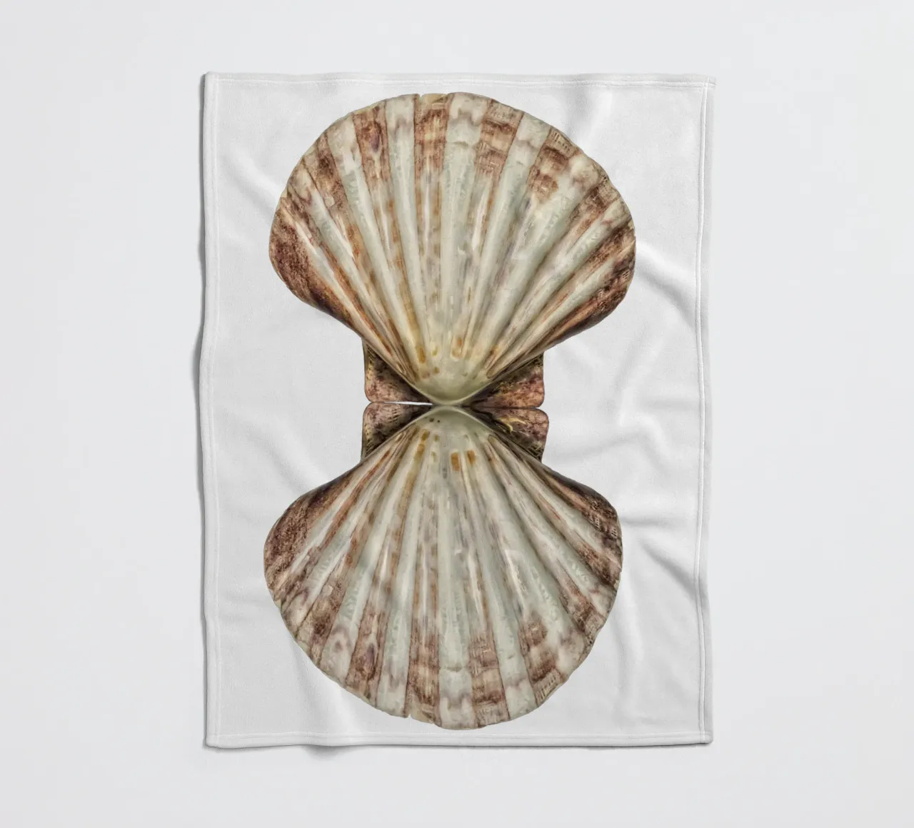 Venus Shell fleece blanket by Curious Collections by Marielle Leenders