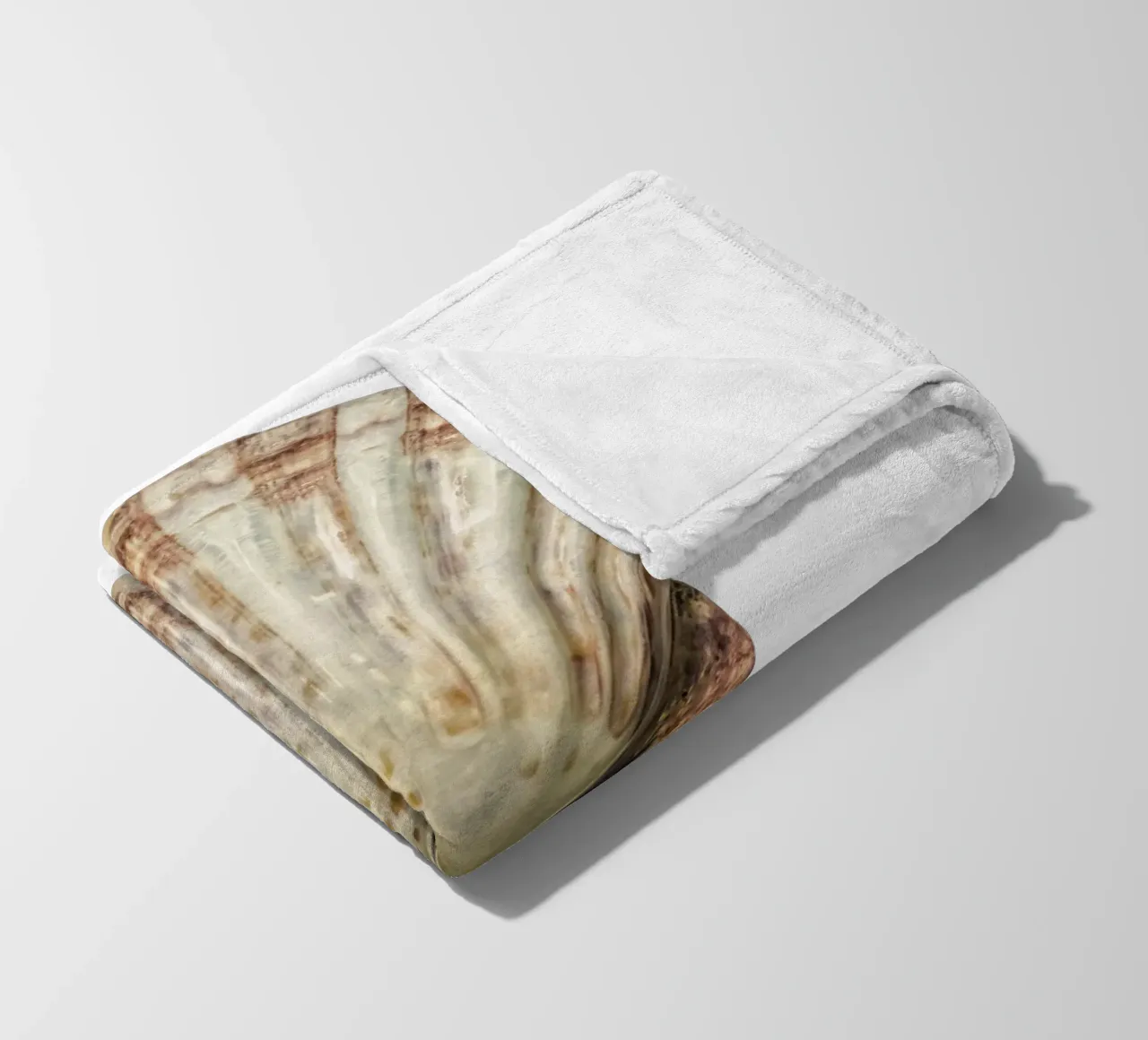 Venus Shell fleece blanket by Curious Collections by Marielle Leenders