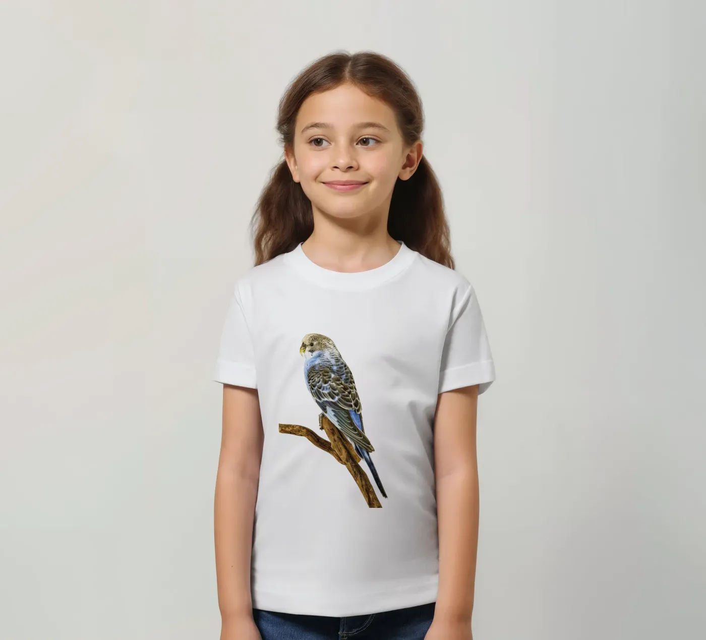 Parkieten kinder t-shirt van Curious Collections by Marielle Leenders