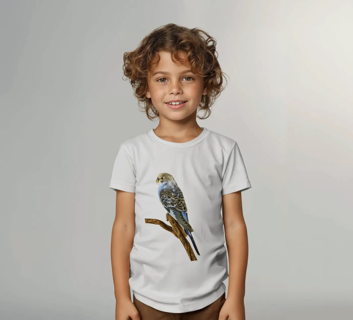 Parakeets t-shirt bambini da Curious Collections by Marielle Leenders