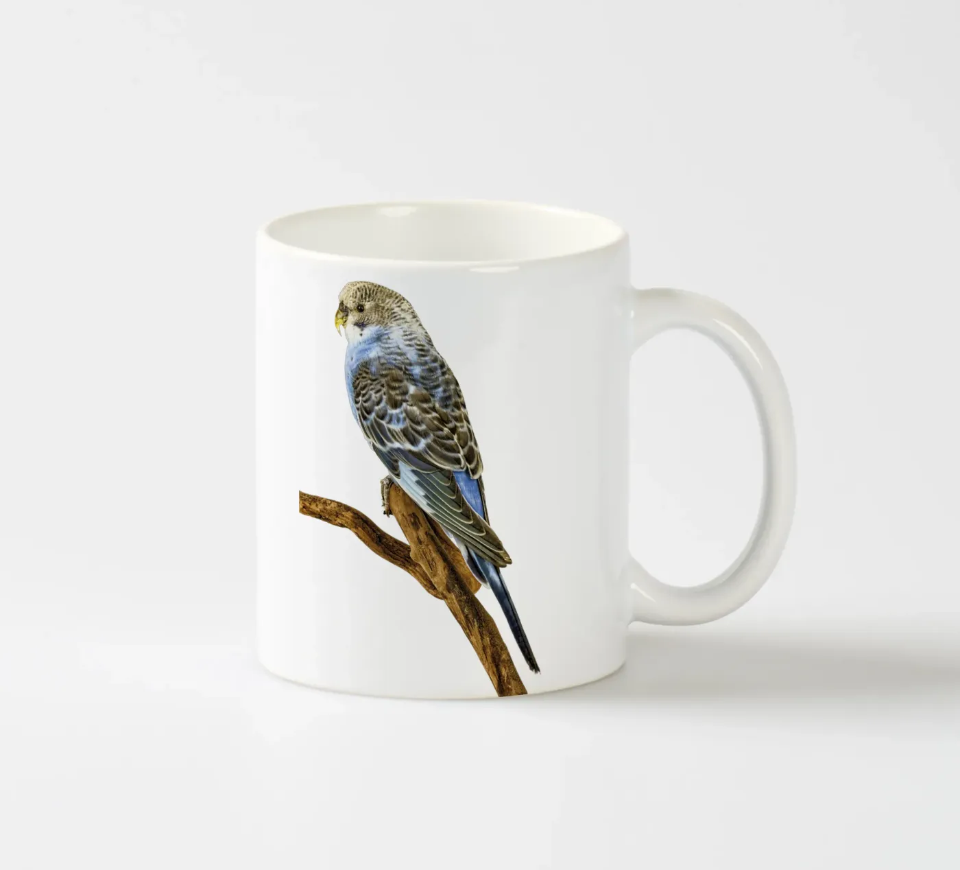 Parakeets ceramic mug by Curious Collections by Marielle Leenders