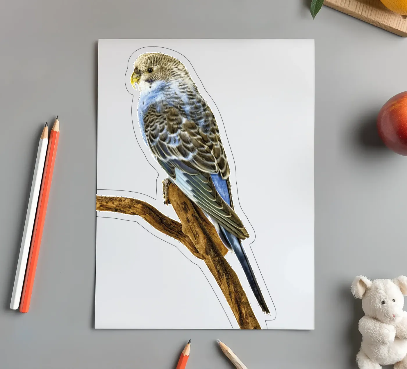 Parakeets sticker sheet by Curious Collections by Marielle Leenders