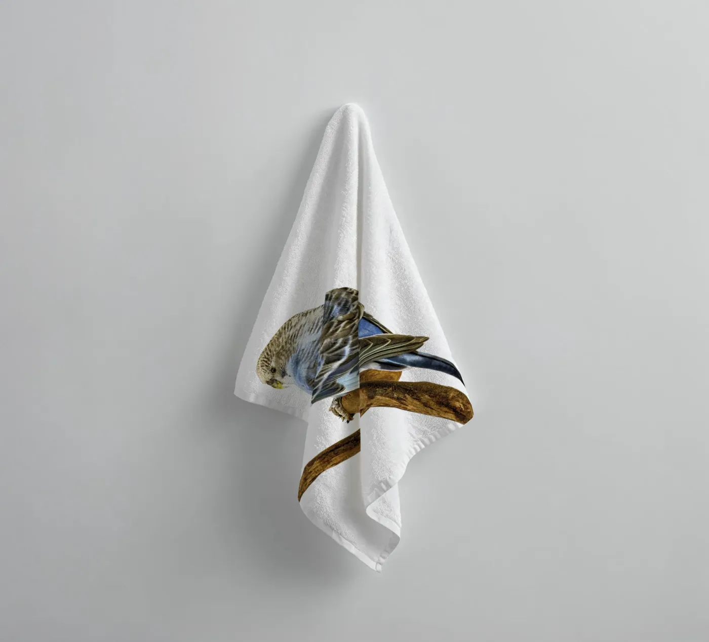 Parakeets towel by Curious Collections by Marielle Leenders