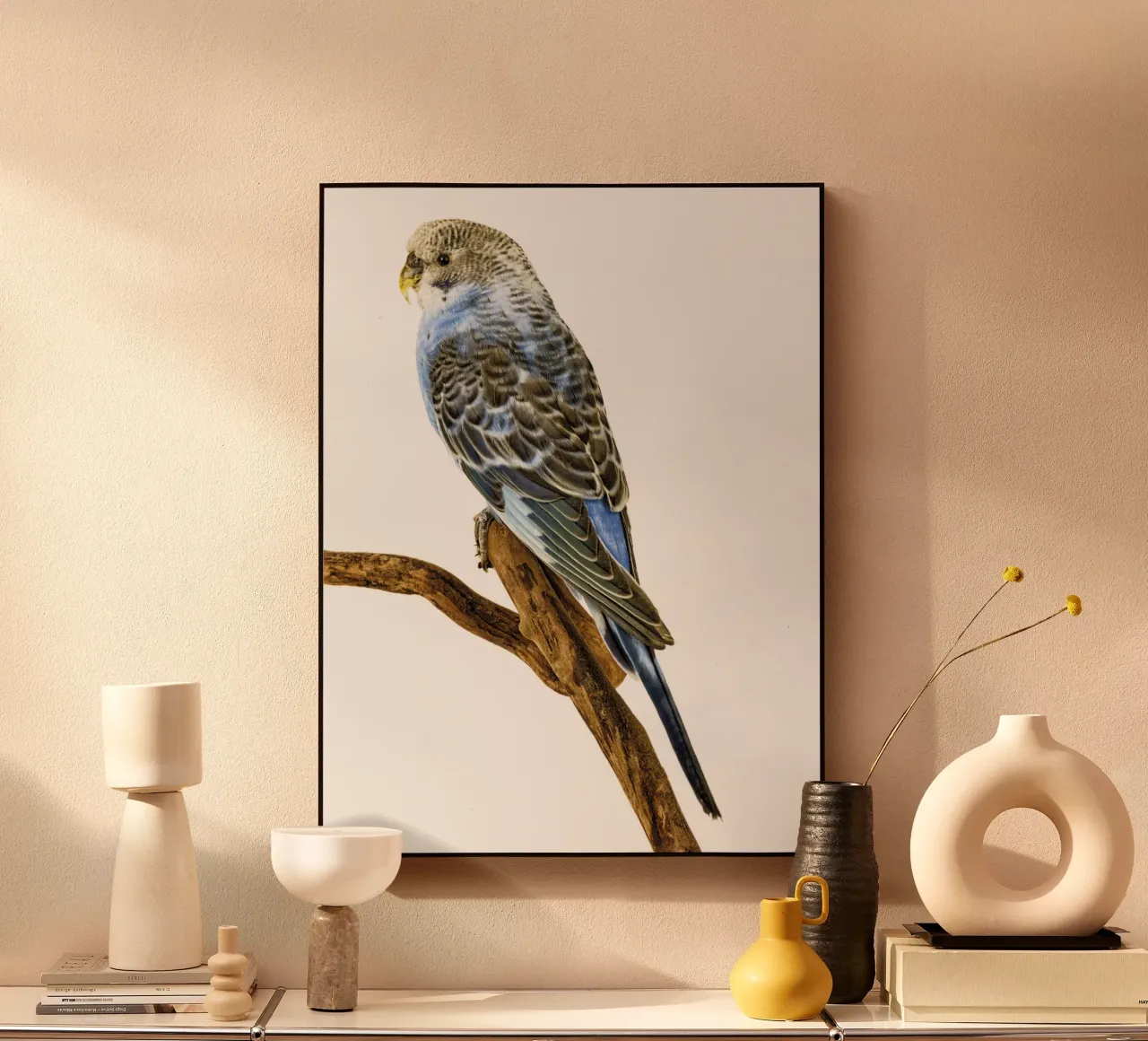 Parakeets forex plate by Curious Collections by Marielle Leenders