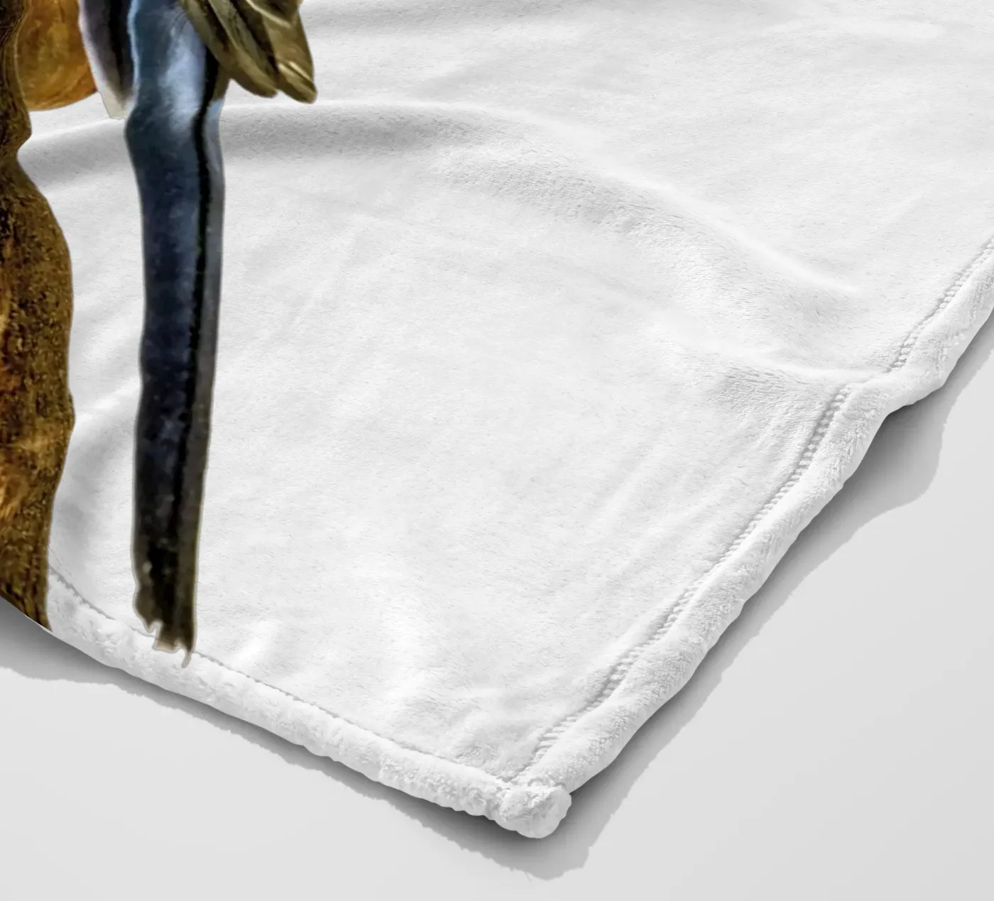 Parakeets fleece blanket by Curious Collections by Marielle Leenders