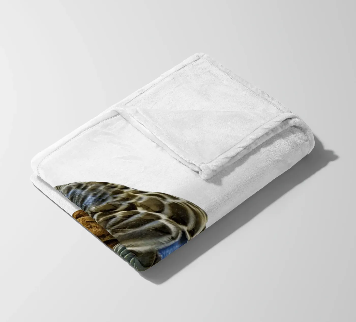Parakeets fleece blanket by Curious Collections by Marielle Leenders