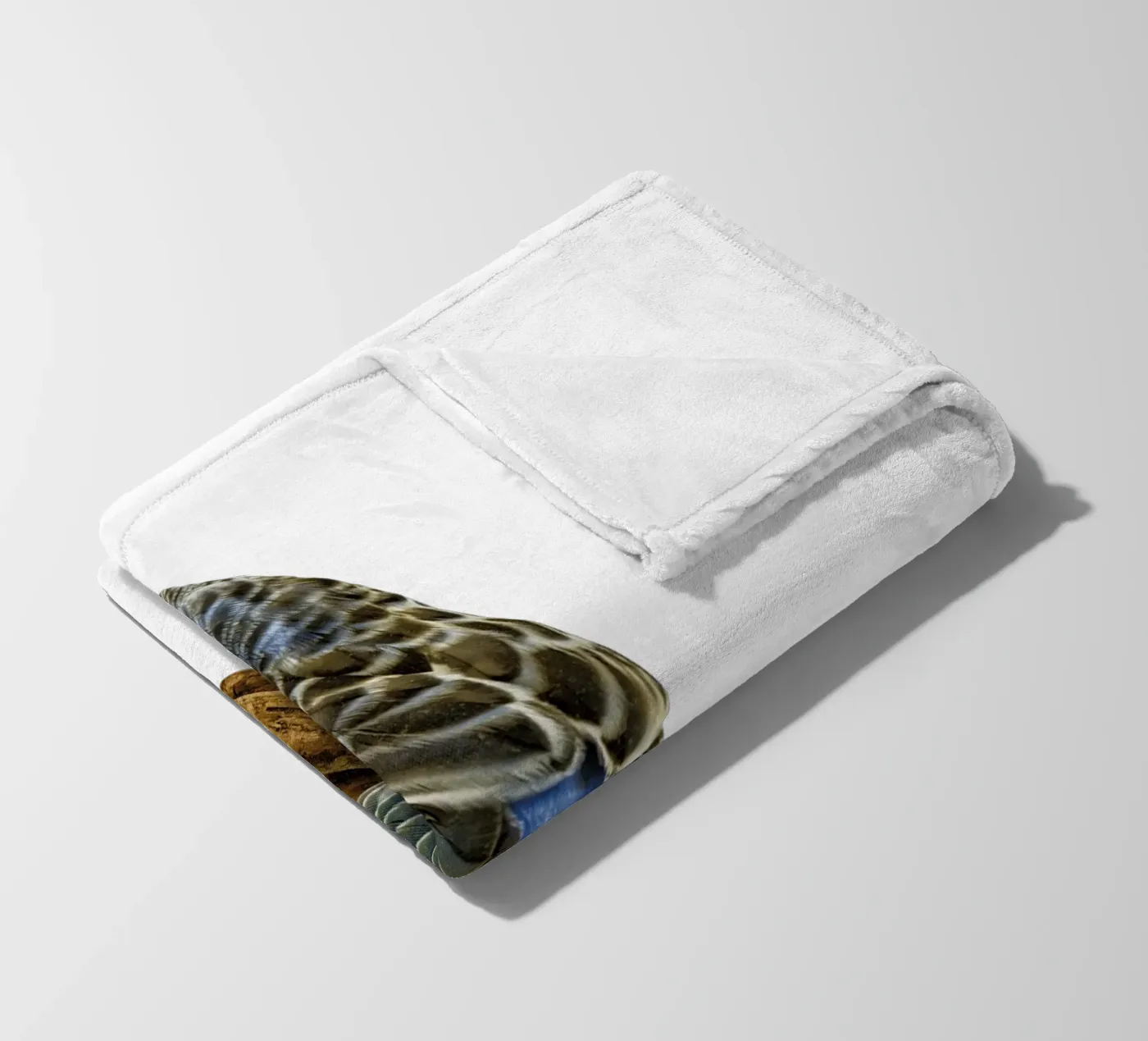 Parakeets fleece blanket by Curious Collections by Marielle Leenders