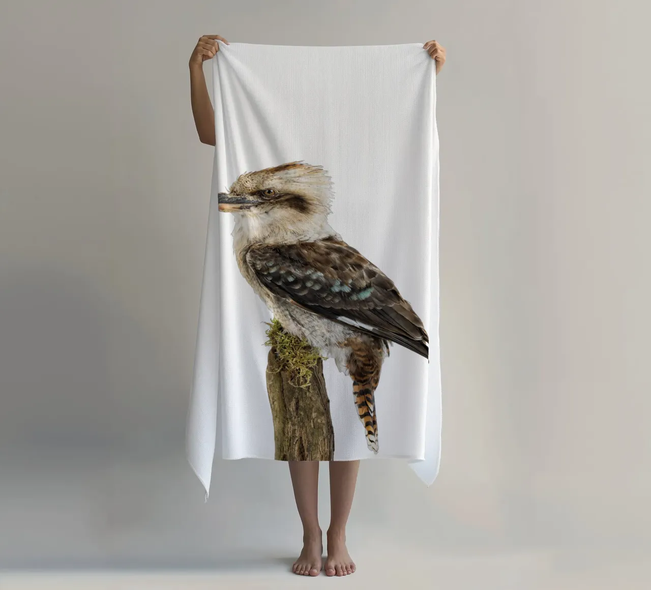 Kookaburra beach towel by Curious Collections by Marielle Leenders