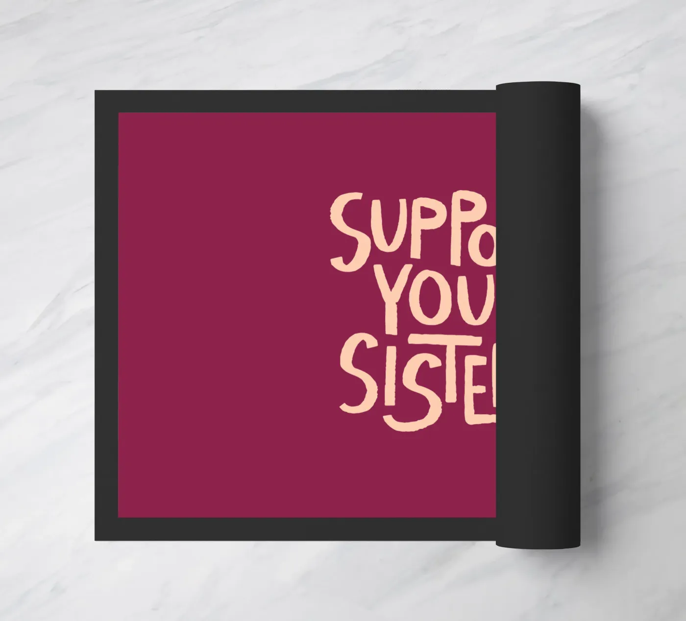 Support Your Sisters Statement Typography Artwork zerbino da Blisstype