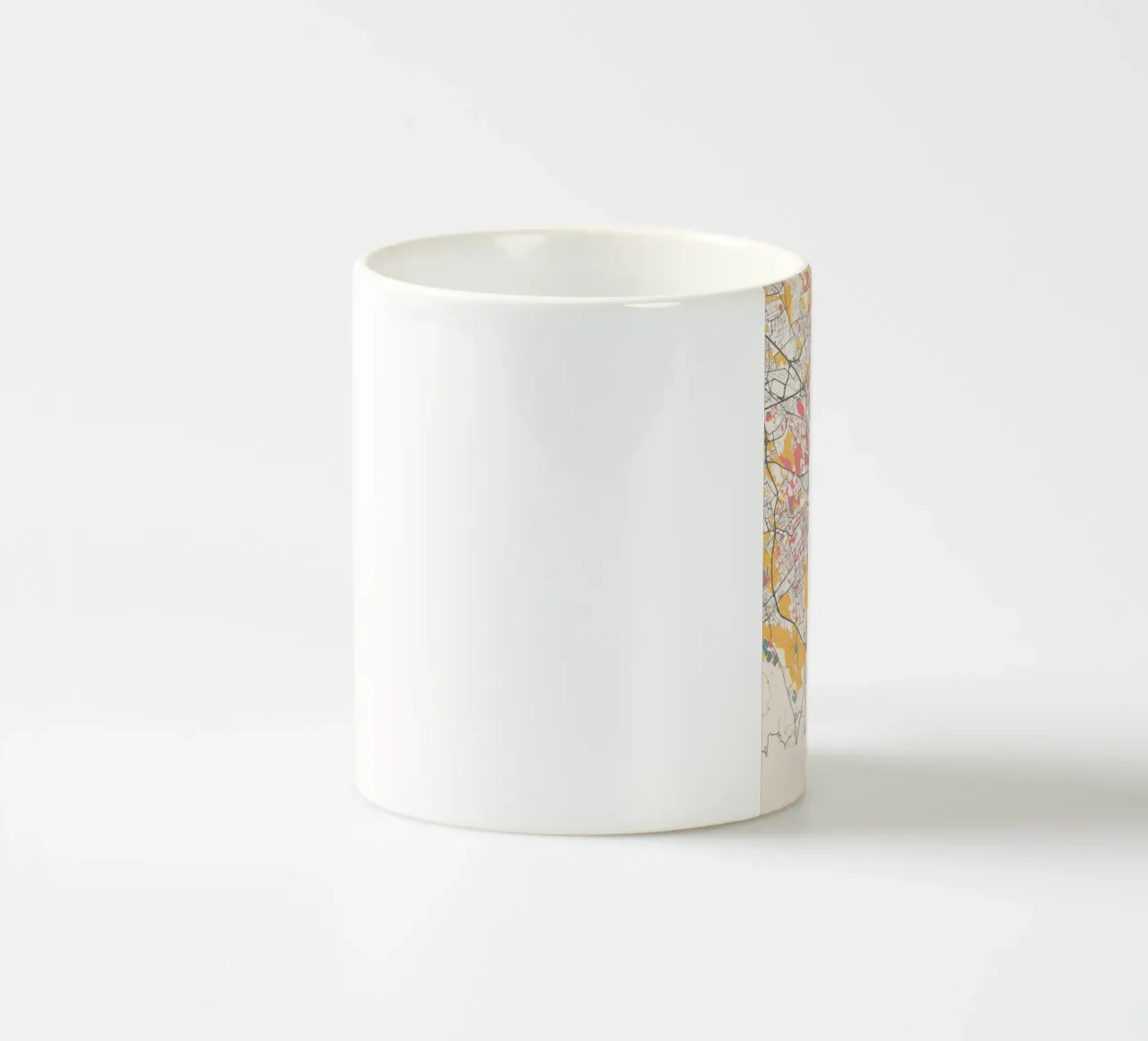 Mappa della città di Milano in moderni colori pastello tazza in ceramica da MOOODZART