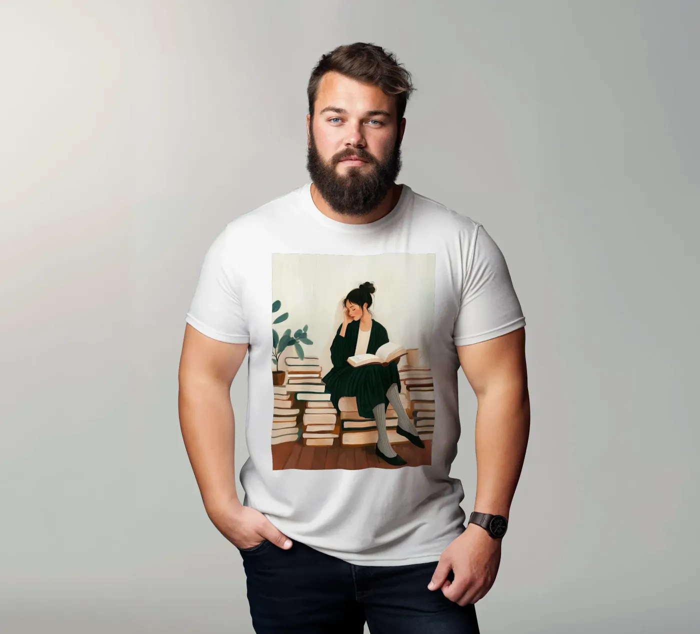 Quiet Reader t-shirt da Freya