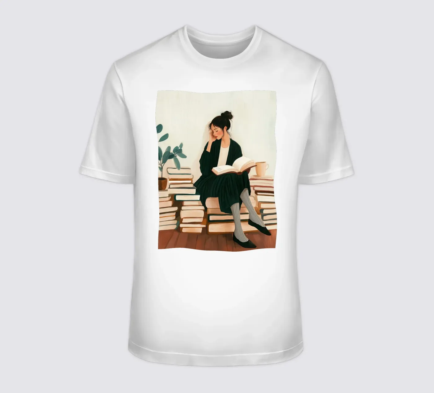 Quiet Reader t-shirt da Freya