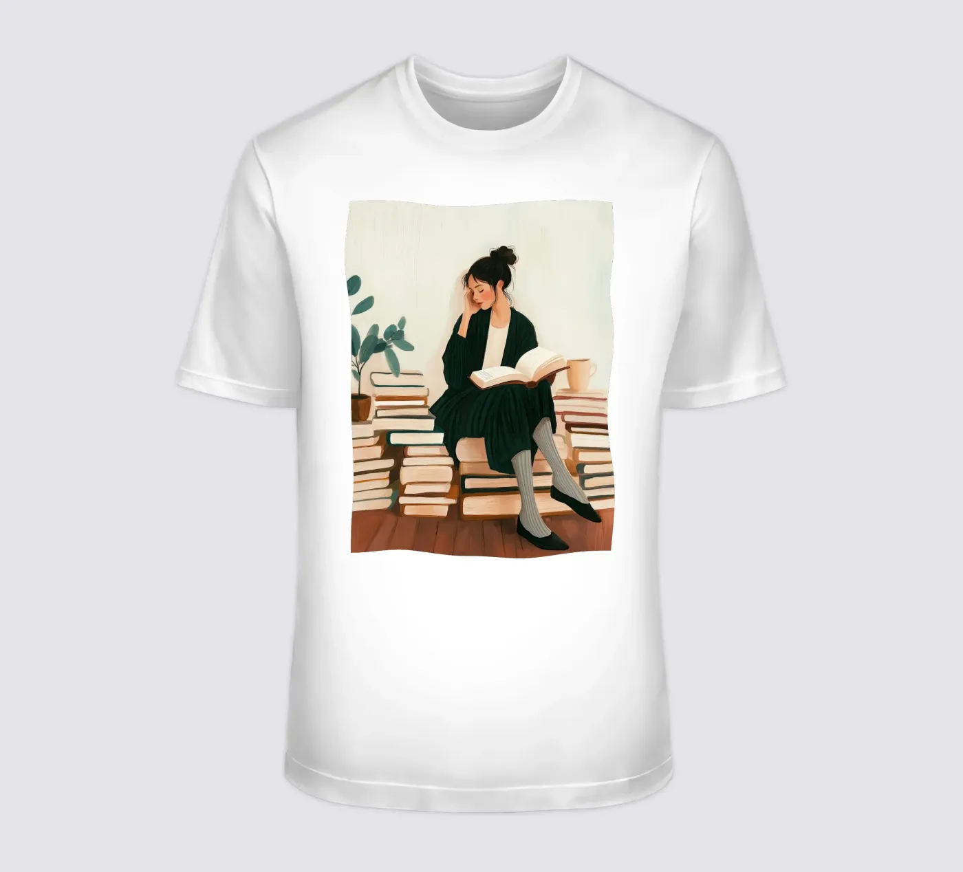 Quiet Reader t-shirt da Freya