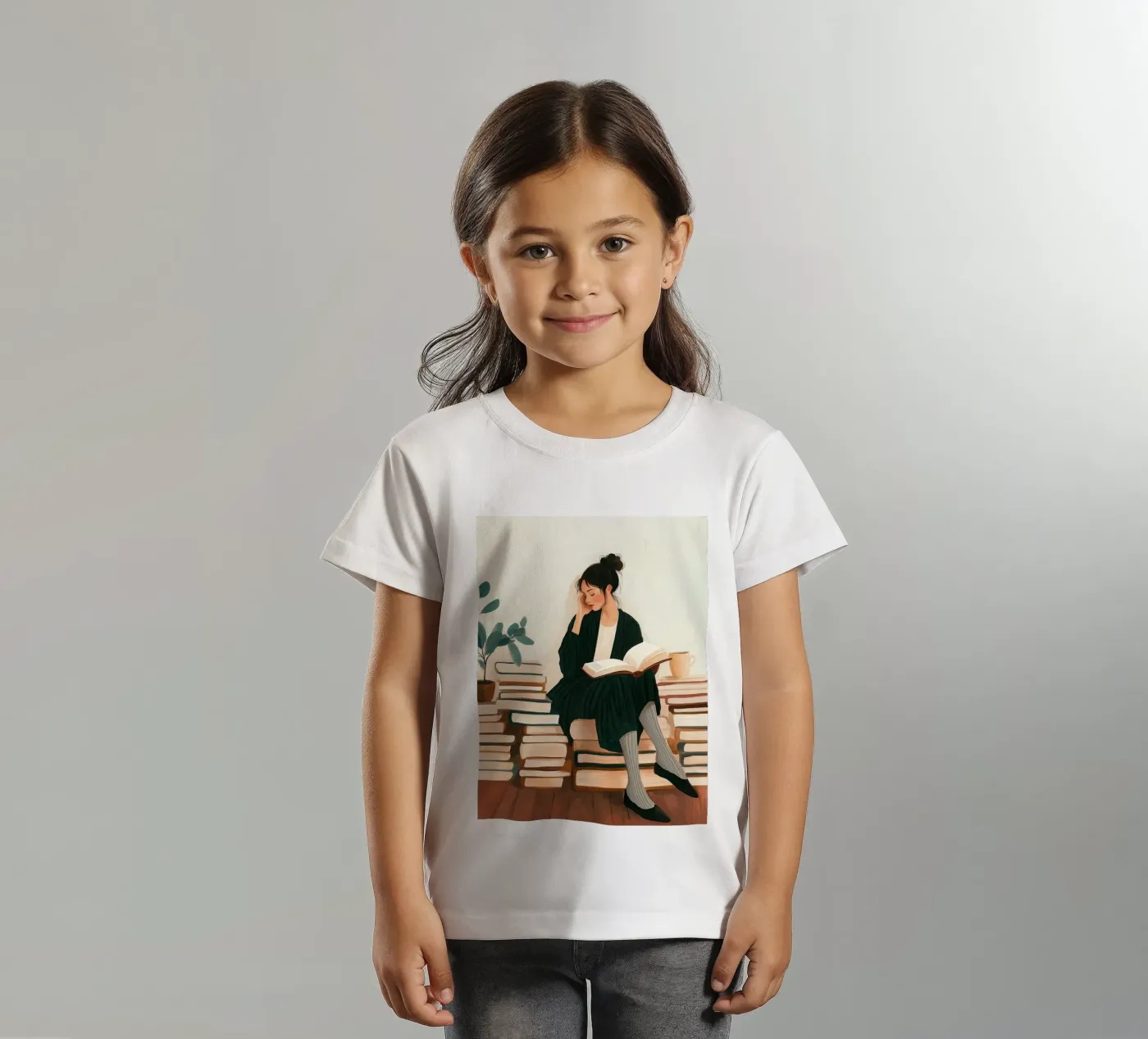 Quiet Reader kinder t-shirt van Freya