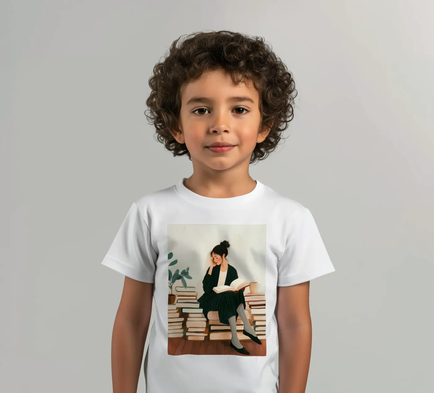 Quiet Reader kinder t-shirt van Freya