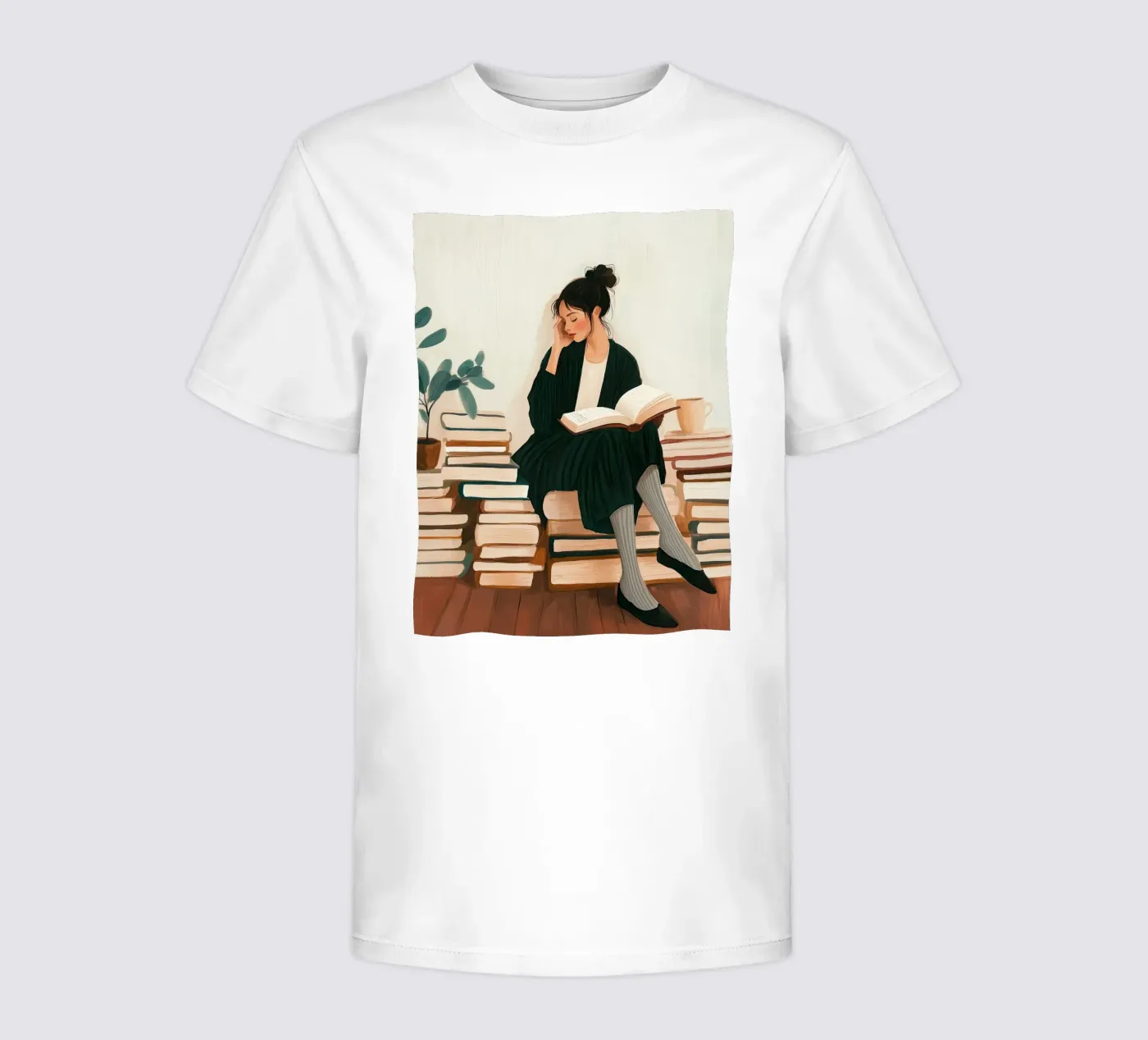 Quiet Reader kinder t-shirt van Freya
