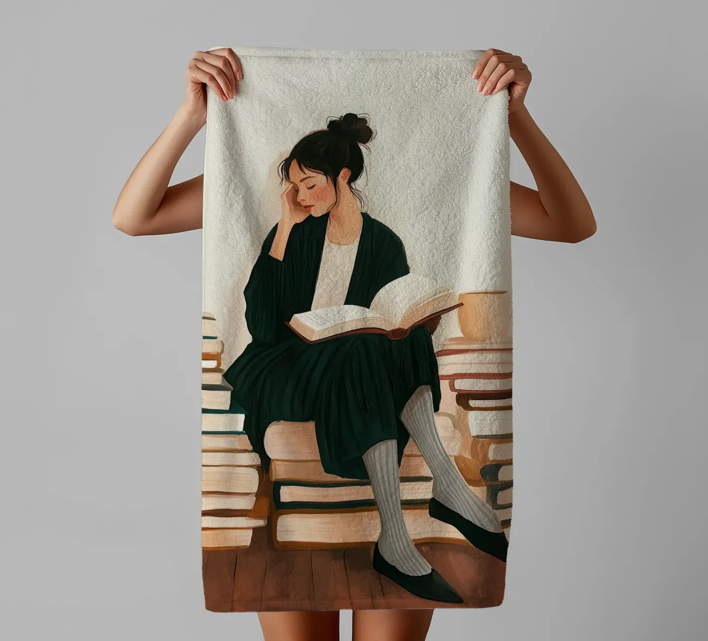 Quiet Reader badhanddoek van Freya