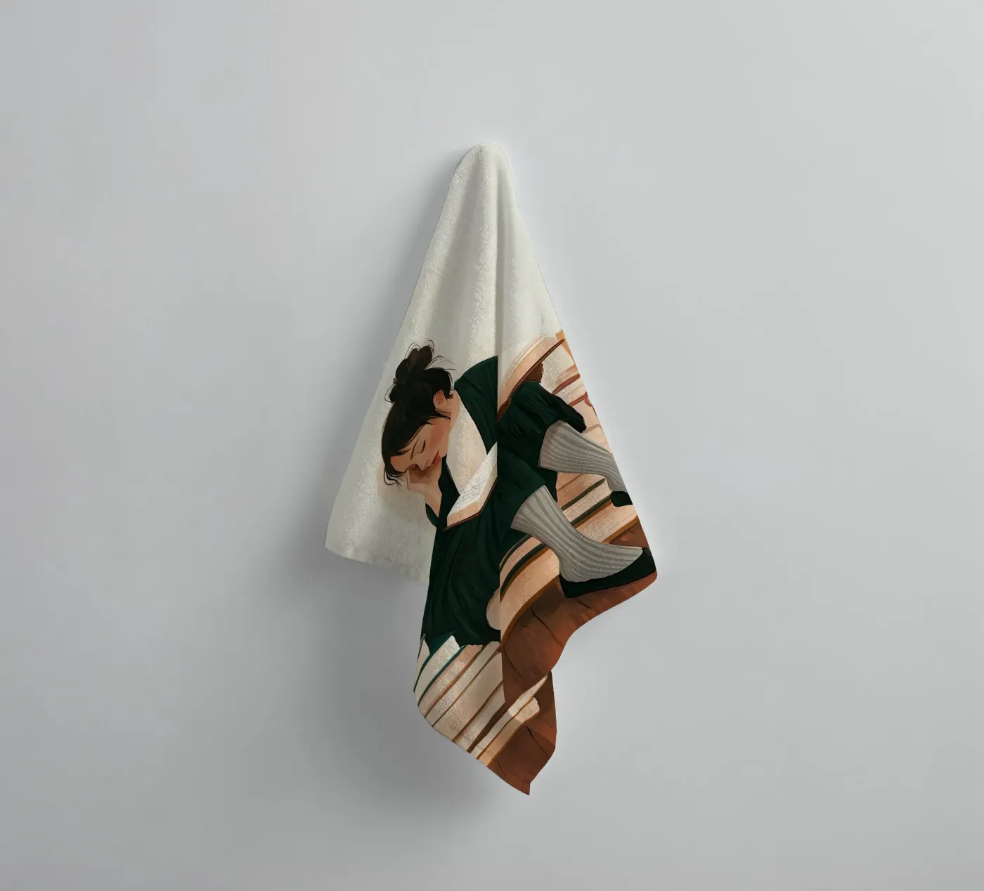 Quiet Reader badhanddoek van Freya