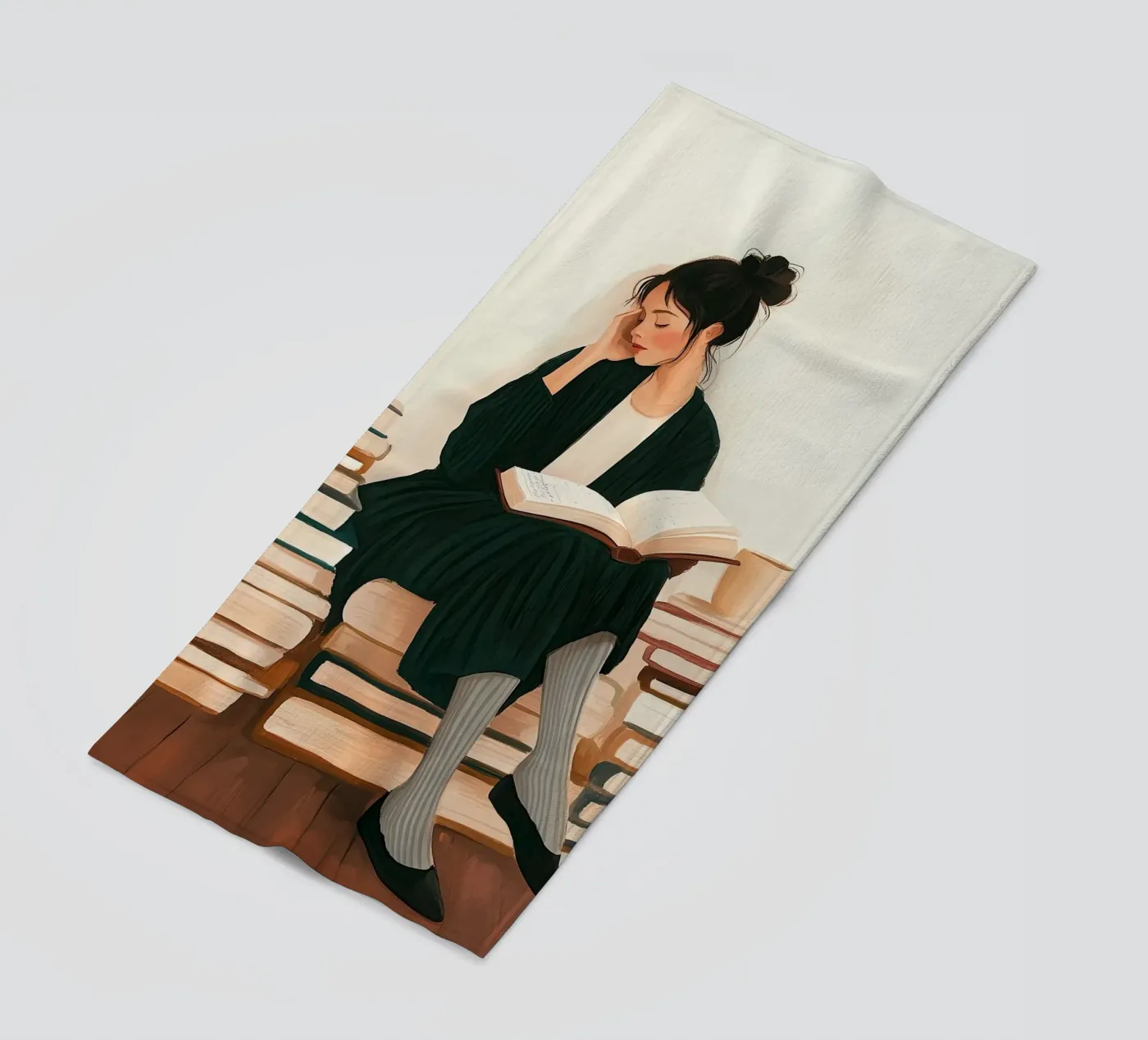 Quiet Reader strandhanddoek van Freya