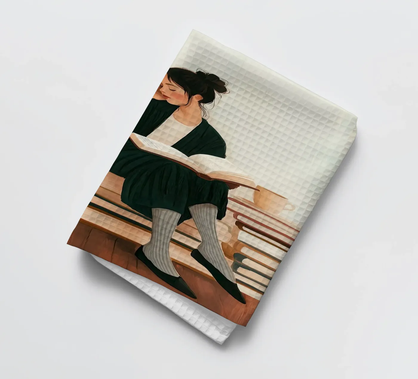 Quiet Reader torchon de Freya