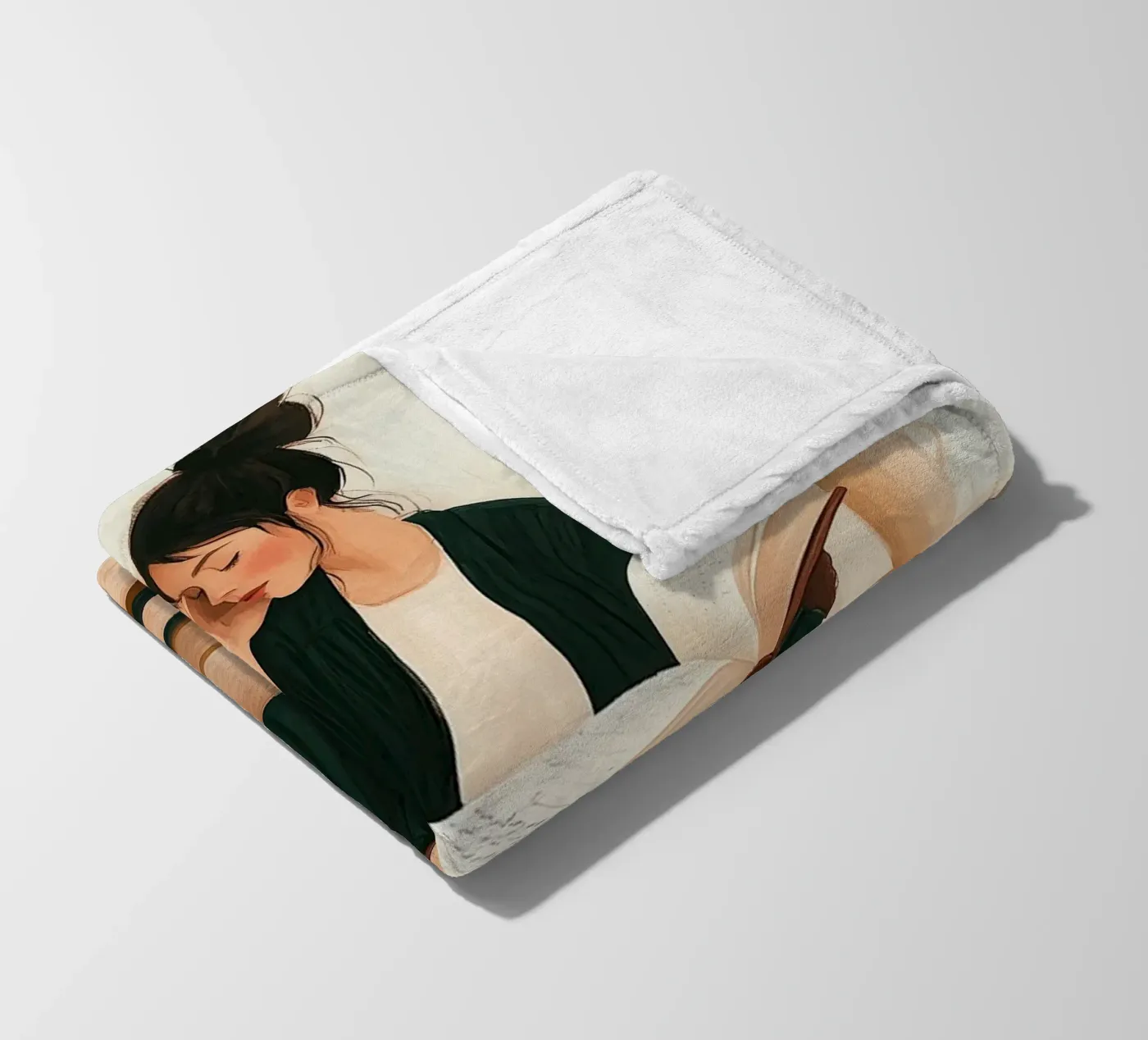 Quiet Reader coperta in pile da Freya
