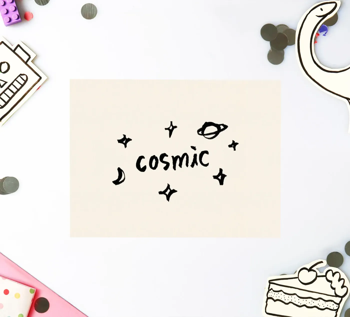 Cosmic sticker by New Layer Studio